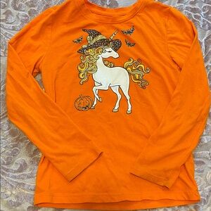 Orange Unicorn Kids Shirt